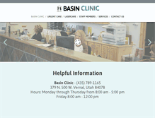 Tablet Screenshot of basinclinic.com